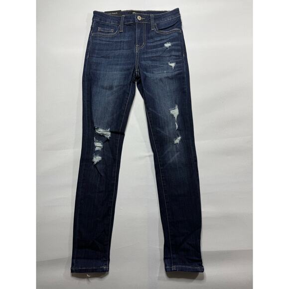 NWT Vervet Women's Distressed Ankle Skinny Fit Denim Jeans - Sz 24 (25x26.5) - Picture 1 of 5